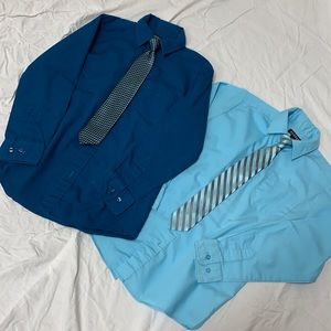 Boys Dress Shirt w/ tie - youth large